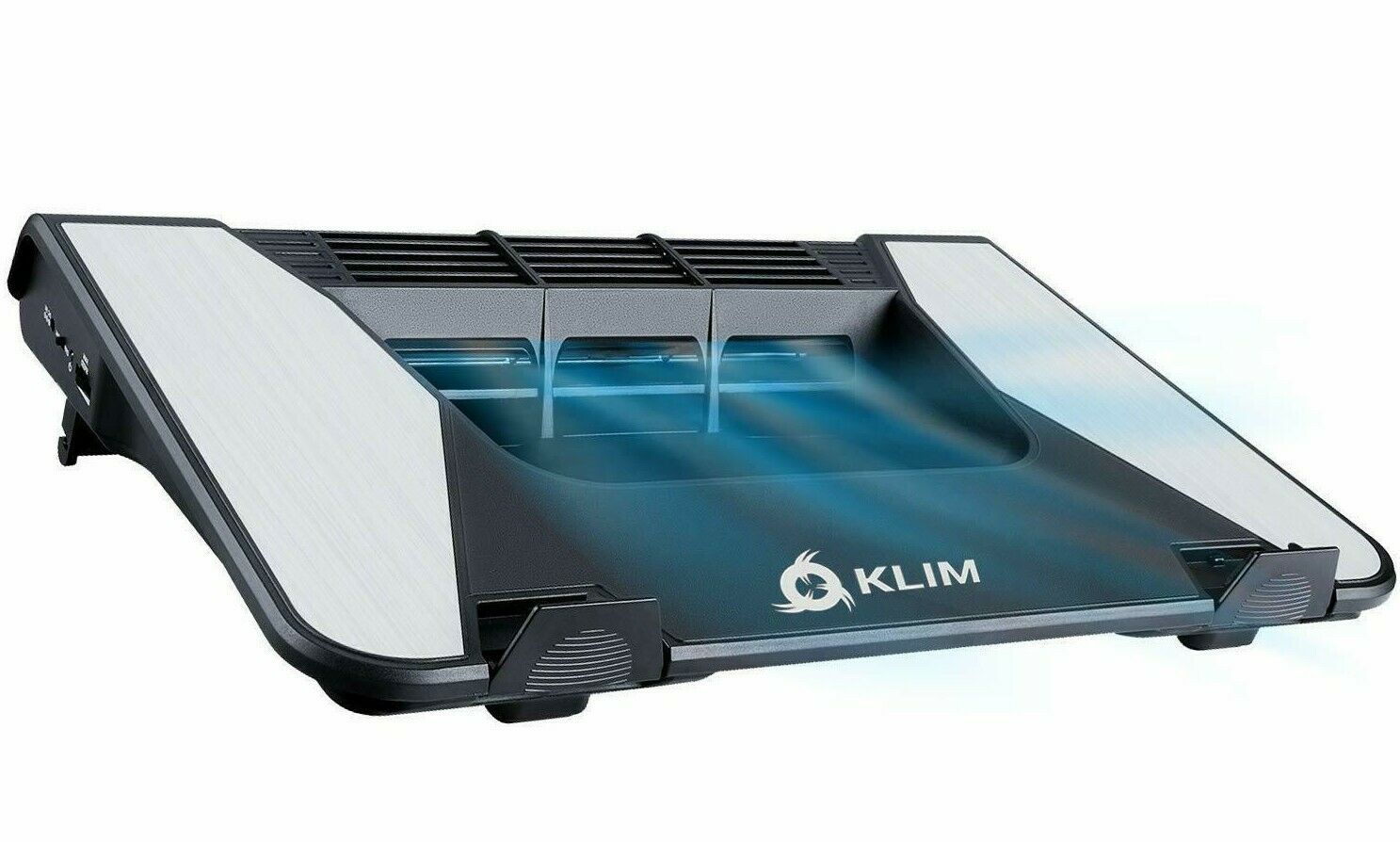 KLIM Airflow + Laptop Cooler and Stand w/Turbine Fans fits Notebooks 10 a 17 plg